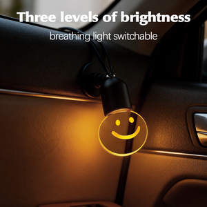 Lampada a Sospensione Personalizzata con Sensore di Movimento, Lampadina Edison Vintage a Forma di Faccina Sorridente, Decorazione Creativa <span class=keywords><strong>per</strong></span> Interni <span class=keywords><strong>Auto</strong></span> - Product Image 3