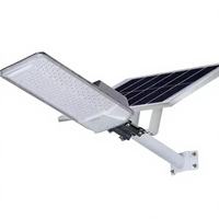 Lampadaire Solaire du Fabricant d'Origine 120 LED avec Capteur de Mouvement PIR, Bras à Vis Hexagonale, IP65, Garantie 5 Ans, Télécommande, Aluminium