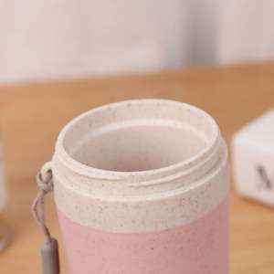 YS789 - Taza Ecológica de Plástico sin BPA de 350 ml, con Fibra de Paja de Trigo, para Regalos Corporativos y de Empresa, con Logotipo Personalizado Impreso - Product Image 2