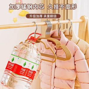 Children's Anti-Slip Clothes <b>Hanger</b> Resin Frosted Extra Thick Avocado Green For Kids Toddlers Babies Coat <b>Hanger</b> - Product Image 5