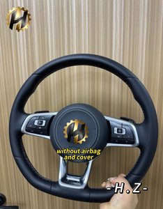 HZ Leder-Sportlenkrad <span class=keywords><strong>35mm</strong></span> für Volkswagen Polo GTI <span class=keywords><strong>Scirocco</strong></span> Jetta Passat TSI Golf 6 Mk4 Mk5 Mk7 Mk8 - Product Image 2