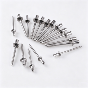 Vente en gros de rivets à tête bombée en acier inoxydable 304 GB12616-2004, rivets aveugles à extrémité fermée pour la connexion des métaux - Product Image 1