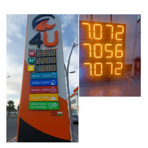 Distributore di benzina 3 8.88 digitale ambra bianco LED bordo dei prezzi per la stazione di rifornimento di benzina schermo di visualizzazione - Product Image 1