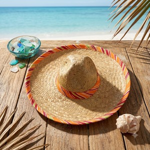 หมวกปีกกว้างทรงบูนี่ รุ่น Summer Vibes ทำจากหญ้าธรรมชาติ ขนาด 60 ซม. ปีกกว้าง 8 ซม. ระบายอากาศได้ดี ผลิตในเวียดนาม คลิกเพื่อสั่งซื้อทันที - Product Image 1
