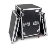 Rack en bois 19 pouces 6U DJ Road Case avec espace de mixage supérieur