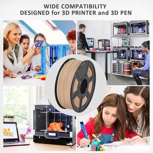 Usine de haute qualité 1.75mm 1 KG bobine bois Filament imprimante 3D PLA matériaux de couleur en bois - Product Image 5