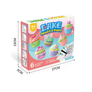 Juguetes de dibujo de colores para niños, pintura de arte 3D, nevera, imán, yeso, bricolaje - Product Image 5