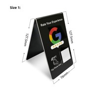 Support NFC personnalisé avec code QR dynamique/logo, support NFC en PVC, support NFC pour menu, support NFC Google Review