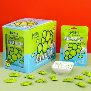 Kolajoy Caramelos en Tableta Sin Azúcar con Sabor a Uva Verde <span class=keywords><strong>y</strong></span> Menta, Vitamina C, Sabor Afrutado, Forma de Bola, 20 Bolsas, Aliento Fresco para <span class=keywords><strong>Citas</strong></span> <span class=keywords><strong>y</strong></span> Reuniones - Product Image 1