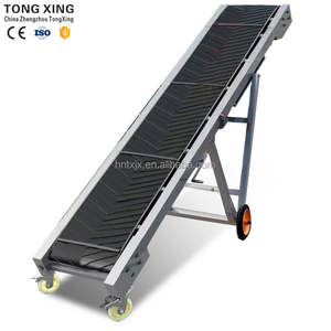 Gelişmiş taşınabilir düz zincirli konveyör kemer makinesi kum ve çakıl için ağır kauçuk bant konveyör imalatı - Product Image 4