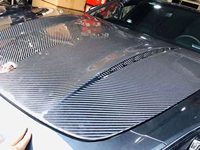 Nouveau kit de protection de capot en fibre de carbone avec vis, noir, garantie 1 an, ajustement universel pour Panamera 971