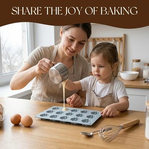Moule à gâteau en silicone antiadhésif sans BPA, forme noix, 15 cavités, pour mousse et gâteaux - Product Image 3