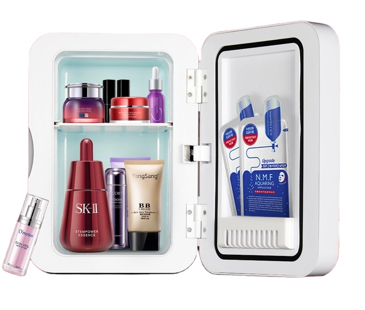 8L портативное зеркало красоты холодильник автомобильное Домашнее использование косметики по уходу за кожей составляют охладитель мини холодильник уход за кожей холодильник