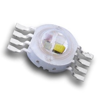 Diode LED RGBW haute puissance 4*3W avec circuit imprimé noir en forme d'étoile