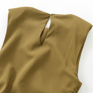 SHENZHU mujer 2024 principios de otoño nueva moda estilo francés cuello redondo sin mangas <span class=keywords><strong>Midi</strong></span> <span class=keywords><strong>vestido</strong></span> con <span class=keywords><strong>hombreras</strong></span> 3897162 - Product Image 6