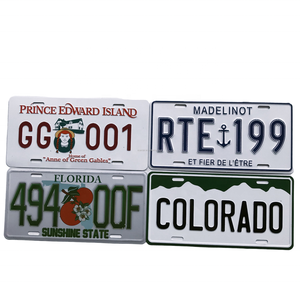 Leadcraft USA Vente en gros Décoration murale en métal personnalisée Souvenir Plaque d'immatriculation de <span class=keywords><strong>voiture</strong></span> Impression UV Taille personnalisée - Product Image 6