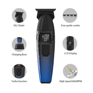 Tông đơ cắt tóc chuyên nghiệp cho nam giới | Tốc độ cao và động cơ mô-men xoắn cao | cơ thể kim loại không dây cắt tóc tông đơ với cơ sở sạc - Product Image 2