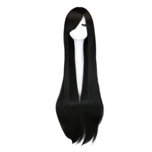 Peluca de cabello sintético resistente al calor para fiesta de <span class=keywords><strong>Halloween</strong></span>, Cosplay, color rubio y azul, 100cm de largo, el mejor precio - Product Image 1