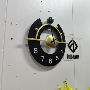 Reloj de Pared Moderno y Lujoso de 40x35cm, Productos para Dropshipping Directo de Fábrica 2024, Reloj Decorativo de Metal para el Hogar - Product Image 4