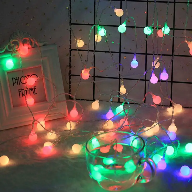 Christmas party outdoor rice Diwali led PVC string light 100m battery powered home decor