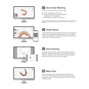 Scanner Intraorale Zirdent, Attrezzatura Dentale Senza Vento, Antiappannamento, Autoclavabile 100 Volte per Punta, Scansione 3D a Colori Reali, Scansione AI su Metallo e Acciaio - Product Image 6