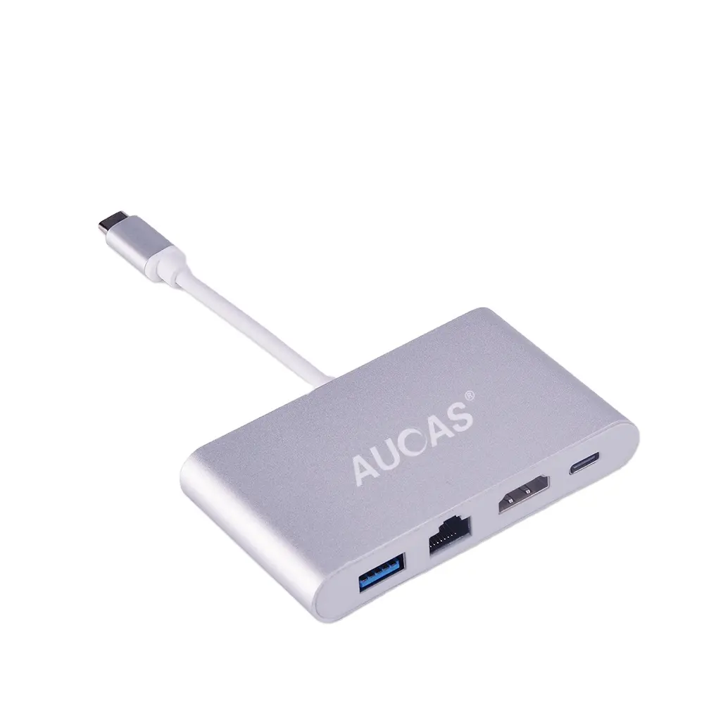 Nhà cung cấp Trung Quốc RJ45 Cáp USB chuyển đổi 4 trong 1 loại C để USB 3.1 phổ Docking Hub với cổng đa chức năng cho máy tính và