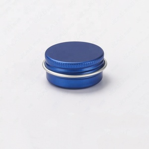 Royal 10g Small Round Tin Box 10ml Small Round Royal Blue Aluminum Jar 10g Lip Balm Storage Container Tin Box With Screw Lid