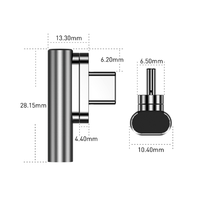 Haute qualité 20 broches magnétique USB C adaptateur Type C connecteur PD 100W aimant de Charge rapide type-c convertisseur