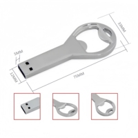Clés USB 2.0 personnalisées avec porte-clés, prix direct usine, clé USB 4 Go, clé USB en métal, clé USB amusante, clé USB 32 Go
