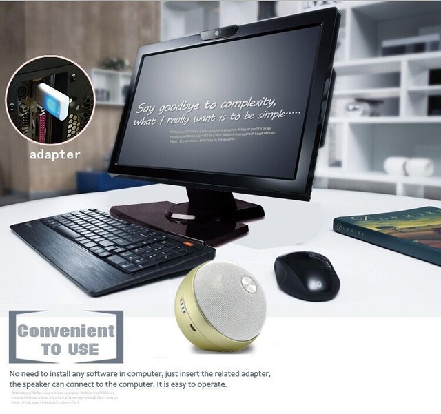 2017 Newest Design Active Mini Wireless Computer Speaker with for Function Plastic Material