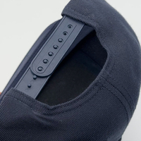 Casquette Snapback Homme 5 Panneaux Noire Structurée en Laine-Acrylique Brodé Personnalisable – Qualité Supérieure Heycap – Vente en Gros Promotionnelle
