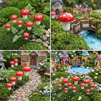 Mini Champignons en Mousse Colorés, Ornements de Fruits Simulés, Accessoires de Décoration pour Micro-Paysages, Jardins Féeriques, Bonsaïs de Noël