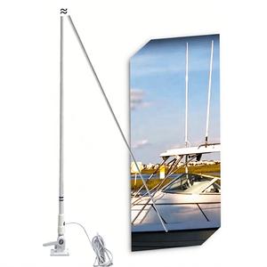 เสาอากาศวิทยุทางทะเลแบบยืดหยุ่นสำหรับเรือยี่ห้อ Shengda รุ่น SD240V 5206N VHF AIS 156-163MHz 156.8MHz ขนาด 240 ซม. 7.9 ฟุต 6.5dBi ทำจากไฟเบอร์กลาส - Product Image 1