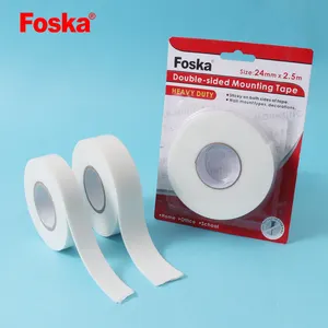 Foska - Fita de espuma dupla face para produtos automotivos, fita de espuma para uso pesado de alta densidade branca não tóxica de isolamento rápido mais vendida