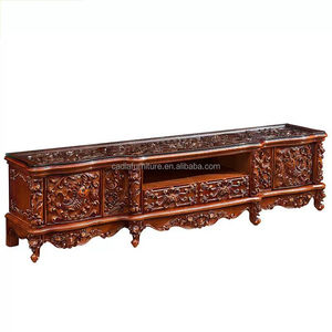 Design classico di lusso salotto <span class=keywords><strong>Tv</strong></span> stand in legno puro intagliato a mano <span class=keywords><strong>Tv</strong></span> stand di alta qualità europeo <span class=keywords><strong>tv</strong></span> tavolo - Product Image 1