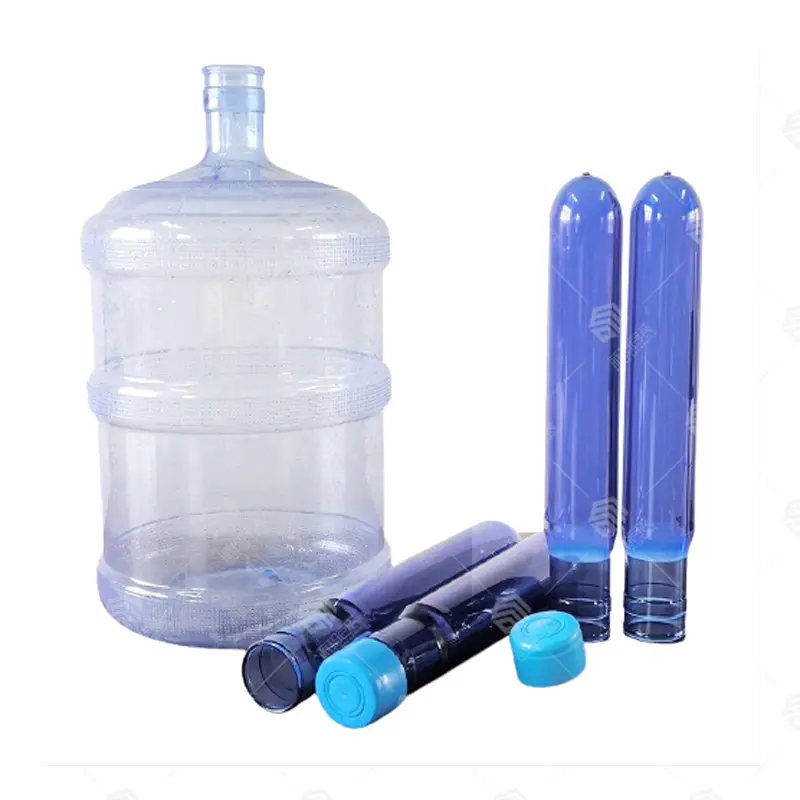 Buon prezzo 700 grammo 750 G 55Mm collo di bottiglia blu plastica Pet 5 galloni vaso preforme/19 litri 20 litri 5 galloni preforme bottiglia Pet