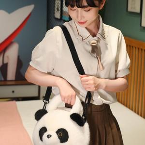 Mochila de felpa suave con forma de Panda, juguete de peluche encantador con relleno de algodón PP, Material súper suave - Product Image 4