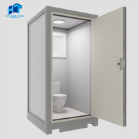 Toilettes de conteneur publiques préfabriquées mobiles préfabriquées modernes d'extérieur avec panneau sandwich en acier