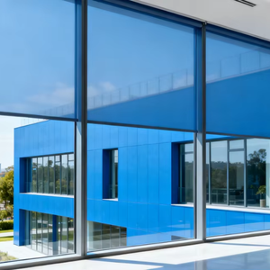 무료 샘플 블루 건축용 창문 필름 0.09mm - 90% 열 차단 83% 광 투과율 99% 자외선 차단 필름 - Product Image 4