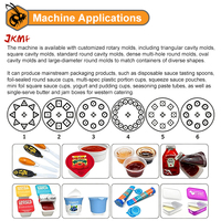 Automatische 200G 500G yoghurtbeker rotatiebeker vul- en sluitmachine 100ml 500ml yoghurtbeker vul- en sluitmachine