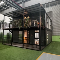 Maison Modulaire Préfabriquée ShanHai Château 4 Chambres Conteneur Extensible 40 pieds de haut 2 Étages Design Moderne En Vente