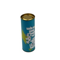 Boîte à parfum cylindrique en carton doré avec couvercle en carton, personnalisable selon les besoins