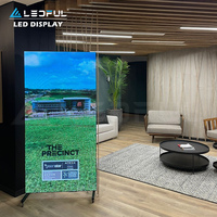 Afficheur numérique LED mobile pour intérieur, prêt à être expédié, pour la publicité commerciale, afficheur numérique LED pour les salons professionnels et les expositions