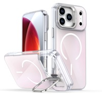 Coque de luxe irisée fluorescente laser avec support d'appareil photo pour iPhone 18 Pro Max et iPhone 17 Pro Max