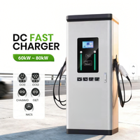 Chargeur rapide DC commercial pour véhicules électriques 60KW-80KW, chargeur de véhicules électriques CCS1 CCS2 GBT Chademo, station de charge DC pour voitures