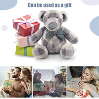 Ours en peluche gris doux 9 pouces grand animal en peluche gris pour petite amie enfants petit ami adolescents