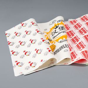 Custom Printed Logo Size Wrap Food Grade Butcher <b>Wax</b> <b>Paper</b> Greaseproof Deli Meat and Bread Wrapping PE Coated Sandwich <b>Paper</b> - Product Image 3
