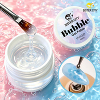 Kit de vernis gel effet goutte d'eau, nouvelle conception, marque privée OEM, transparent, 3D, à retirer par trempage, compatible UV/LED, fournitures pour salon de manucure