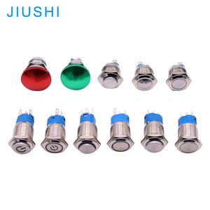 A16 معدن مقاوم للماء الفطر مضيئة 16 مللي متر التبديل دفع زر لحظة الإغلاق - Product Image 1