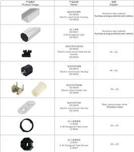 Rideaux électriques en gros, accessoires pour stores vénitiens en bois motorisés, support moteur, joint, tube d'entraînement, <span class=keywords><strong>enrouleur</strong></span> de corde, boîtier extérieur - Product Image 2